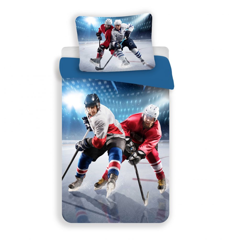 Smolka Polyesterové povlečení 3D - Hokej | 140x200, 70x90