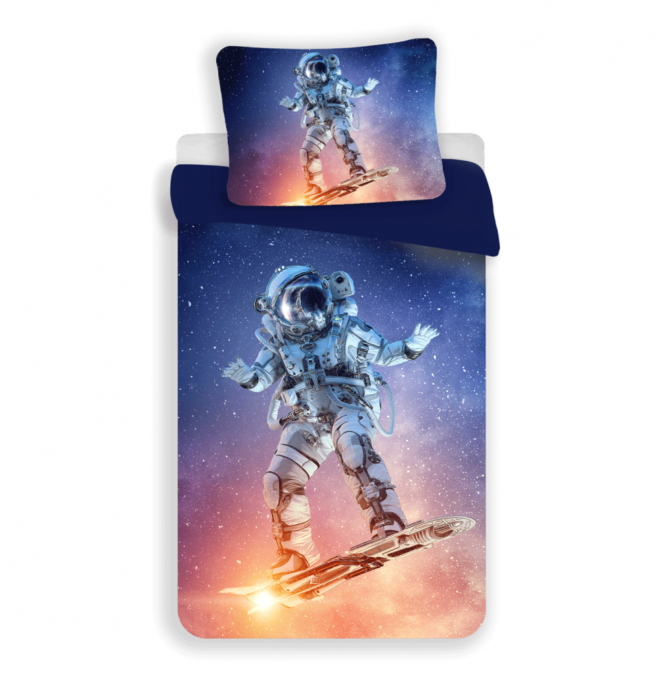 Smolka Polyesterové povlečení 3D - Astronaut | 140x200, 70x90