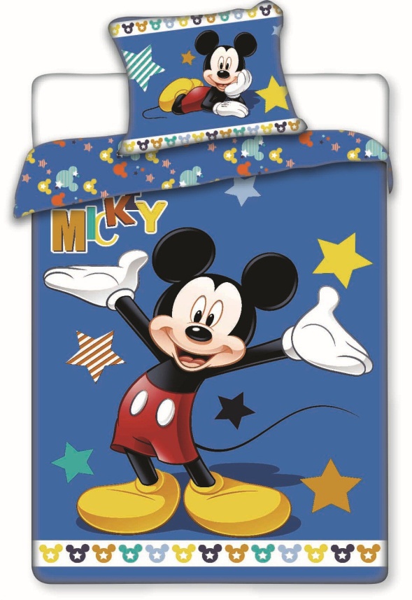 Jerry Fabrics Povlečení Mickey star - Bavlna | 140x200, 70x90