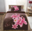 Polyesterové  povlečení 3D - pink lilie -