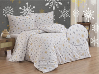 Povlečení Zima šedá - Bavlna